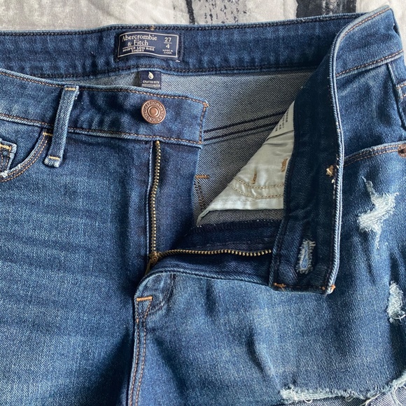 Low Rise Denim Shorts - Medium Ripped - Picture 6 of 7